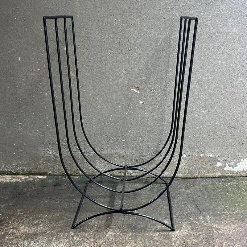Curved wood stand